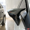 Spiegelkappen Spiegelabdeckung für Seat Leon 2012-2019 ABS Schwarz Glanz 2tlg