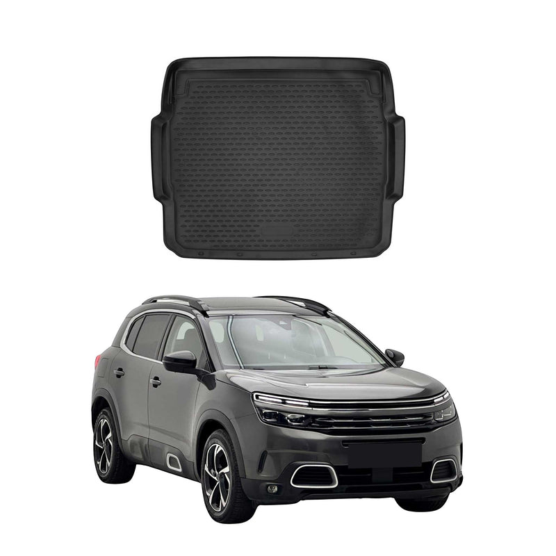 Kofferraummatte Kofferraumwanne für Citroen C5 Aircross 2019-2025 Gummi TPE