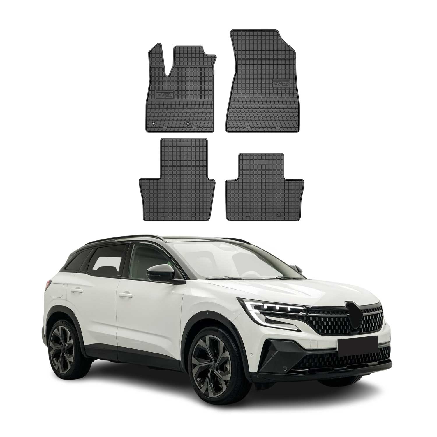 Gledring Set Tapis de Caoutchouc Compatible avec Renault Austral-e E-Tech Hybrid Gledring Set Tapis de Caoutchouc Compatible avec Renault Austral-e E-Tech Hybrid