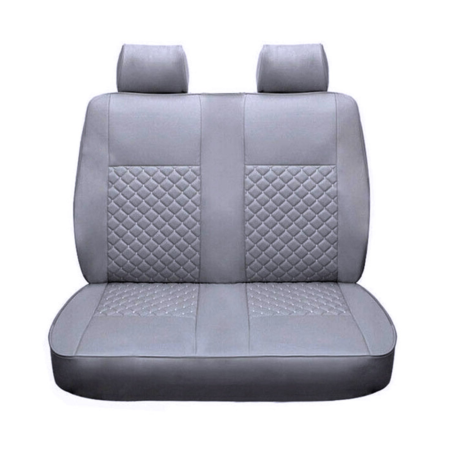 Schonbezüge Sitzbezüge für VW T5 Transporter 2003-2015 Grau Weiß 2 Sit