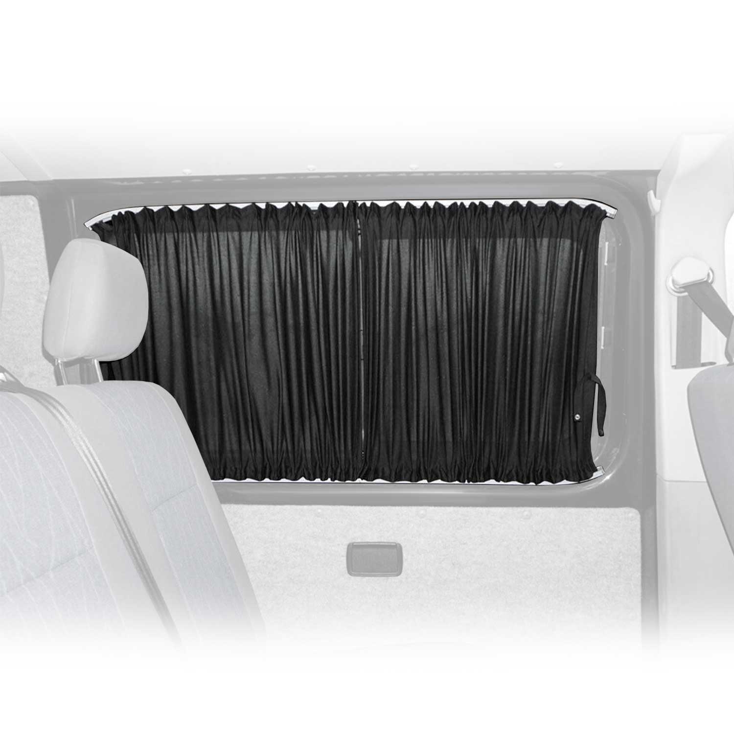 Sonnenschutz Gardinen Vorhänge für Ford Transit 2014-2023 Schwarz 2x