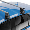 Menabo Stahl Dachträger Gepäckträger für Opel Agila 2008-2015 Stahl Silber 2tlg