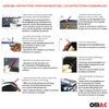 Motorhaube Deflektor Insekten Steinschlagschutz für Fiat Doblo 2010-2015 Dunkel
