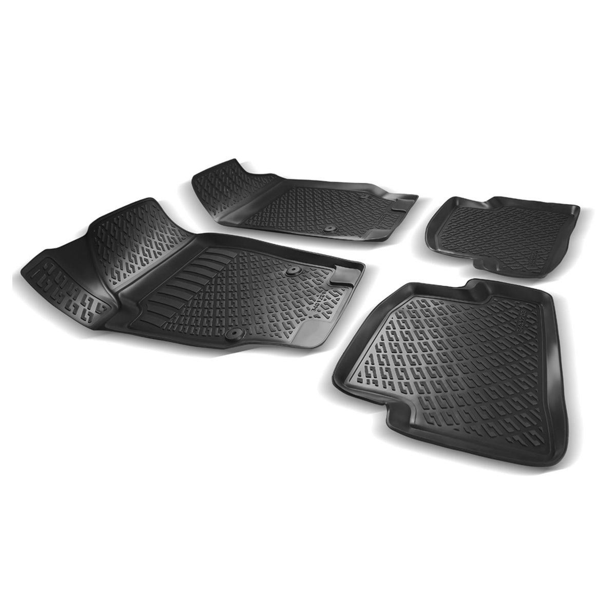Fußmatten 3D Gummimatten für Seat Cordoba 2000-2009 Stufenheck TPE Schwarz 4x