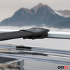 Dachreling + Dachträger für Ford Connect 2014-2024 L1 Kurzer RS Alu Schwarz 4x