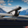 Dachreling + Dachträger SET für Opel Combo D Fiat Doblo L1 Aluminium Schwarz 4x