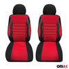 Schonbezüge Sitzbezüge für Fiat Qubo Fiorino Schwarz Rot 2 Sitz Vorne Satz
