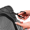 Fußmatten Gummimatten 3D Passform für Peugeot 206 Gummi Schwarz 4tlg