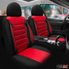 Sitzbezüge Schonbezüge für Dacia Jogger 2021-2024 Schwarz Rot 2 Sitz Vorne Satz