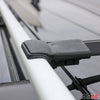 Dachträger Gepäckträger für Fiat Doblo 2010-2021 Relingträger Alu Schwarz 2x