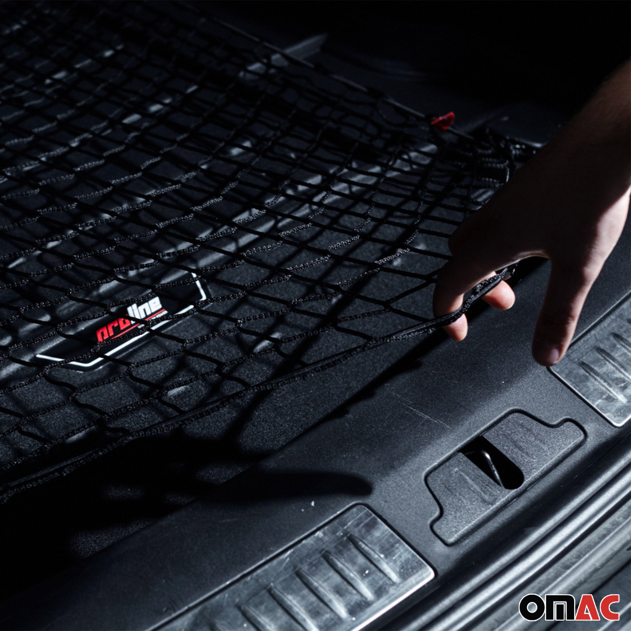 OMAC Gummi Kofferraumwanne für BMW 7er E65 E66 E67 2001-2008 TPE Schwarz