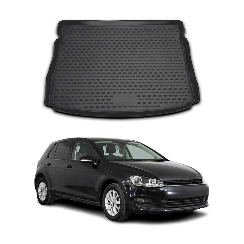 Kofferraummatte Kofferraumwanne für VW Golf 2012-2019 Schragheck Gummi TPE