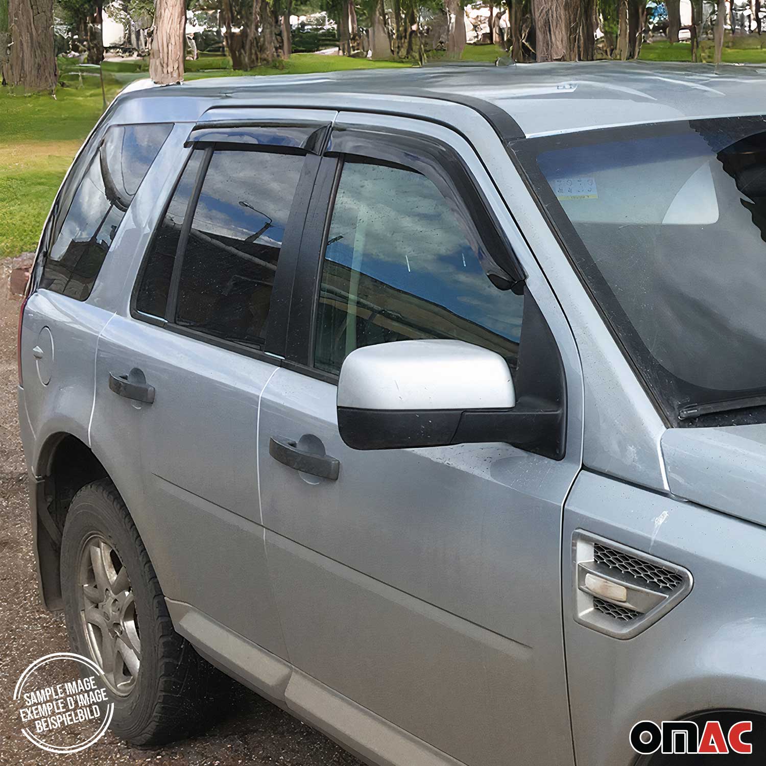 4x Windabweiser Regenabweiser für Nissan Qashqai J10 2006-2014 Acryl Dunkel