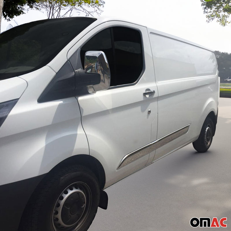 Seitentürleiste Türschutzleiste für Ford Transit Custom 2013-2024 Edelstahl 5x