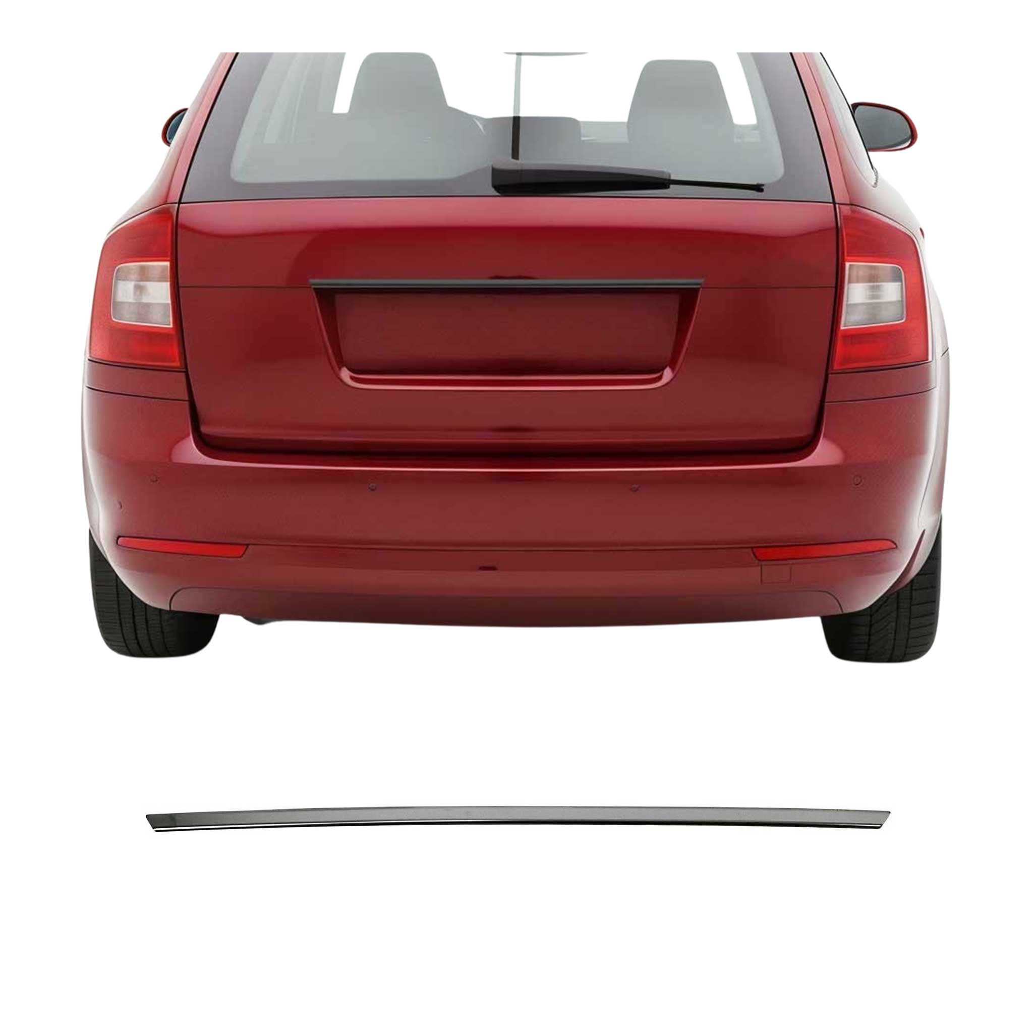 Heckklappe Kofferraumöffner für Skoda Octavia Kombi mk2 2009-13 FL Dunkel Chrom