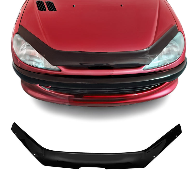 Motorhaube Deflektor Insekten Steinschlagschutz für Peugeot 206 1998-2012 Dunkel