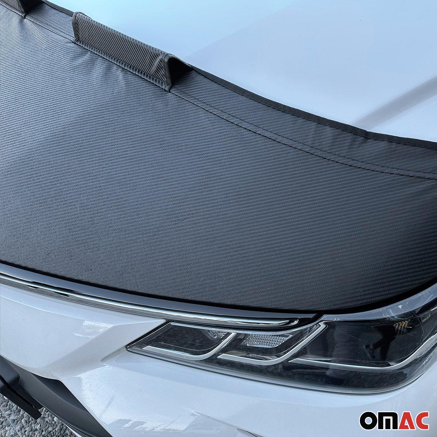 Haubenbra Steinschlagschutz Bonnet Bra für Hyundai Bayon 2021-2026 Carbon Halb