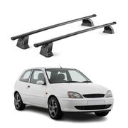 Stahl Dachträger für Ford Fiesta IV 1995-2002 3Tür TÜV 75 kg 2tlg Schwarz