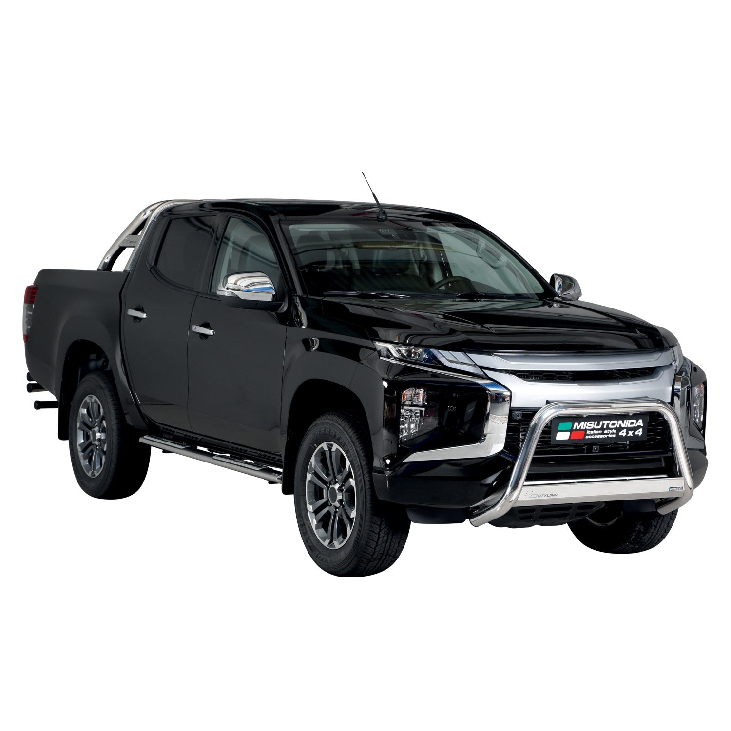 Frontbügel Frontschutzbügel für Mitsubishi L200 2019-2023 ø63mm Stahl Silber