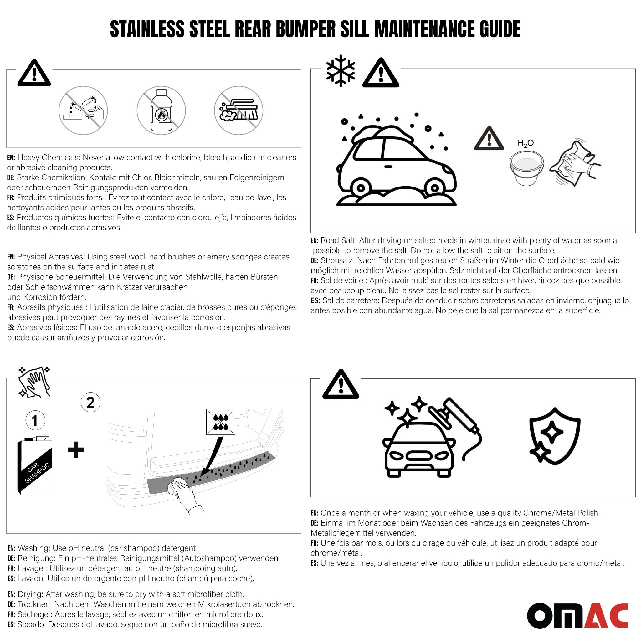 Ladekantenschutz für Seat Alhambra II VW Sharan II 2010-2020 Edelstahl Chrom