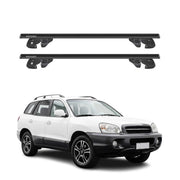 Dachträger Grundtäger für Hyundai Santa Fe I 2001-2006 Alu 90kg TÜV Schwarz 2tlg