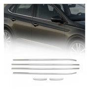 Fensterleisten Zierleisten für VW Polo 6R 2009-2017 Edelstahl Gebürstet Chrom 6x