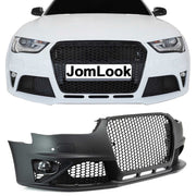 JOM Frontstoßstange für Audi A4 B8 8K Facelift Wabengrill Nebler (SRA/PDC) Sport