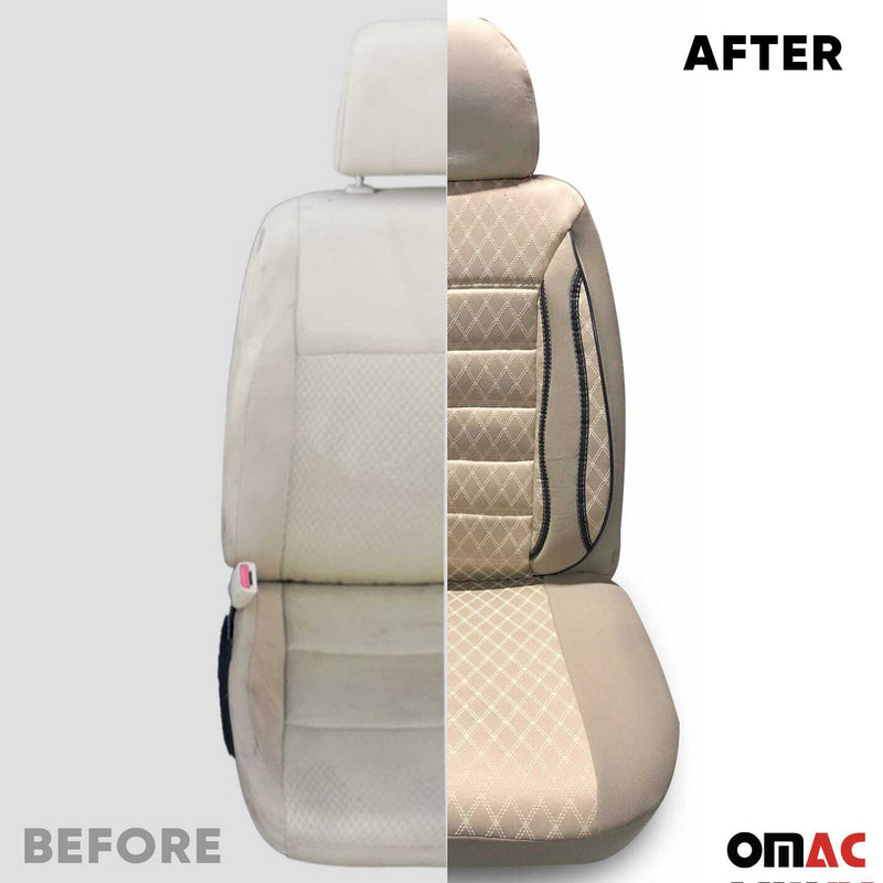 Sitzbezüge Schonbezüge Sitzschoner für Kia Bongo 1989-2004 Beige 2+1 Vorne