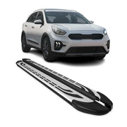Trittbretter Seitenschweller Seitenbretter für Kia Niro I 2017-2022 Alu Schwarz