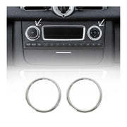 Schalterrahmen Blende für Smart ForTwo 451 2009-2014 Edelstahl Chrom 2tlg