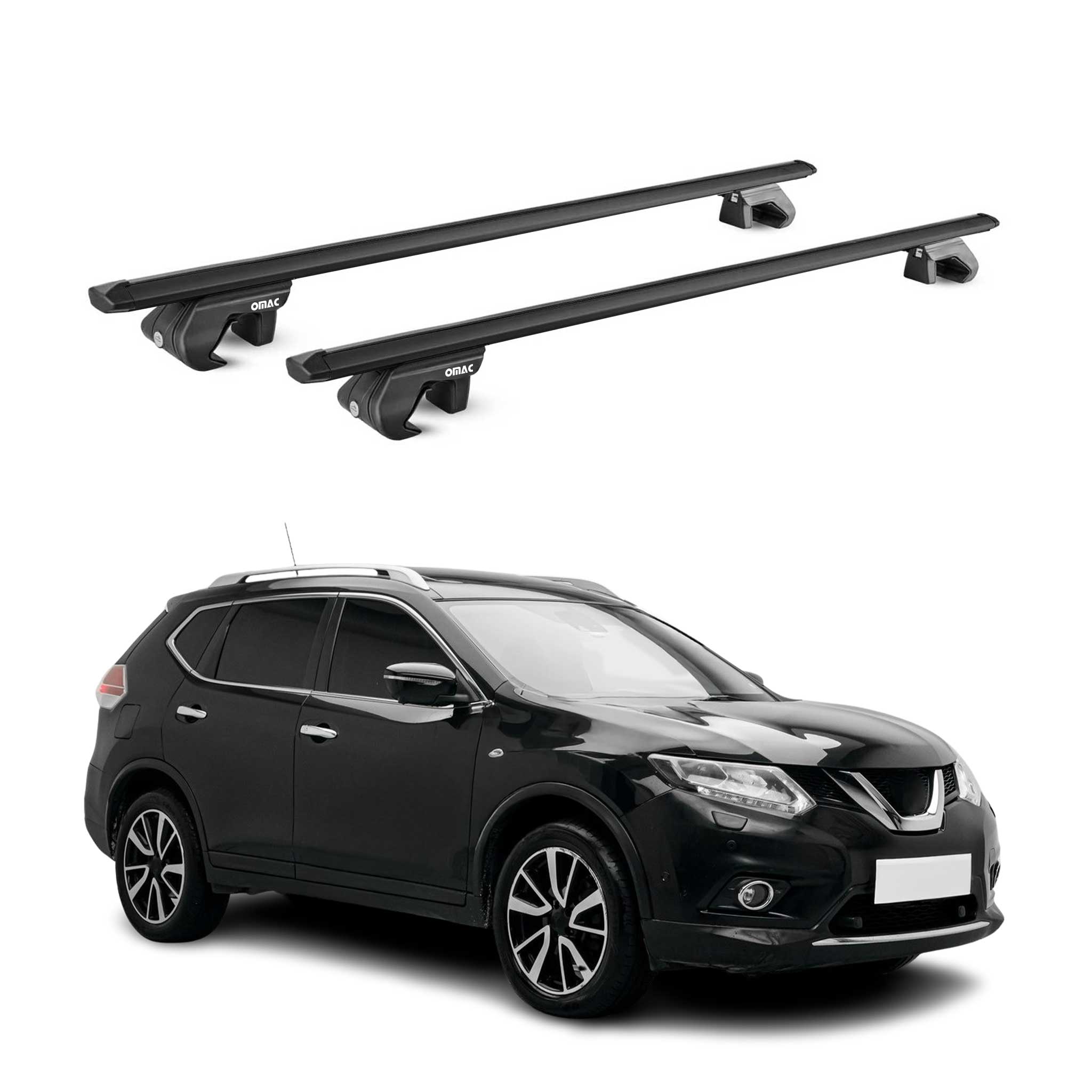 Dachträger Grundtäger für Nissan X-Trail III T32 2013-2021 90kg Alu Schwarz ABE