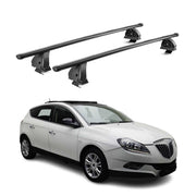 Stahl Dachträger für Lancia Delta III 2008-2014 TÜV Abschließbar 2tlg Schwarz