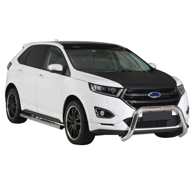 Frontbügel Frontschutzbügel für Ford Edge 2014-2018 ø76mm Stahl Silber Schutz