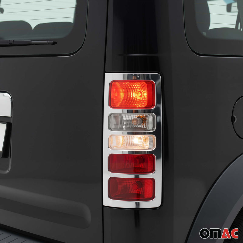 Rücklicht Leisten Heckleuchte für Ford Connect 2002-2009 Edelstahl Silber 2tlg