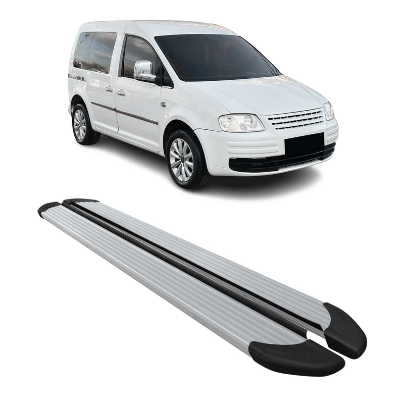 Seitenschweller Trittbretter Schweller für VW Caddy 2003-2020 L1 Kurzer Silber