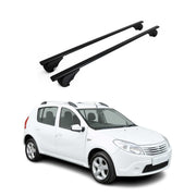 Dachträger Grundträger für Dacia Sandero Stepway I 2009-2012 Stahl Schwarz 2tlg