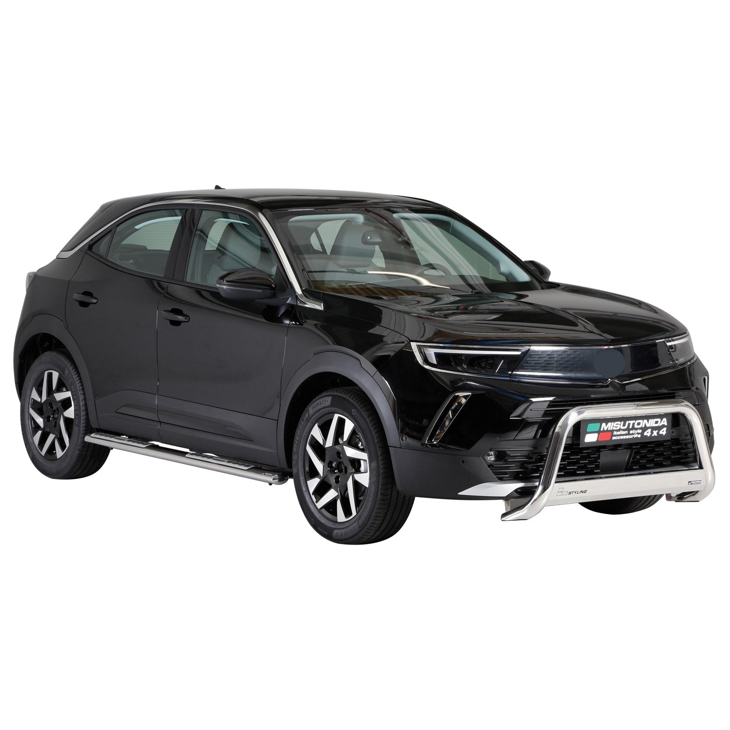 Frontbügel Frontschutzbügel für Opel Mokka 2021-2026 ø63mm Stahl Silber Schutz