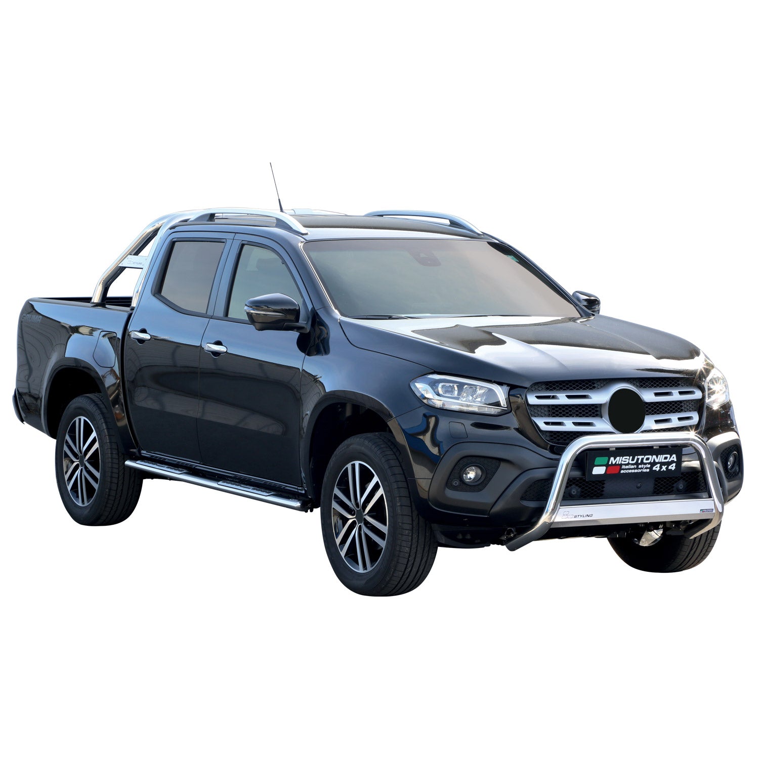 Frontbügel Frontschutzbügel für Mercedes X Klasse 2017-2020 ø63mm Stahl Silber