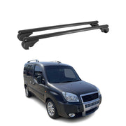 Dachträger für Fiat Doblo 2000-2010 Gepäckträger Grundträger Alu Schwarz 2x