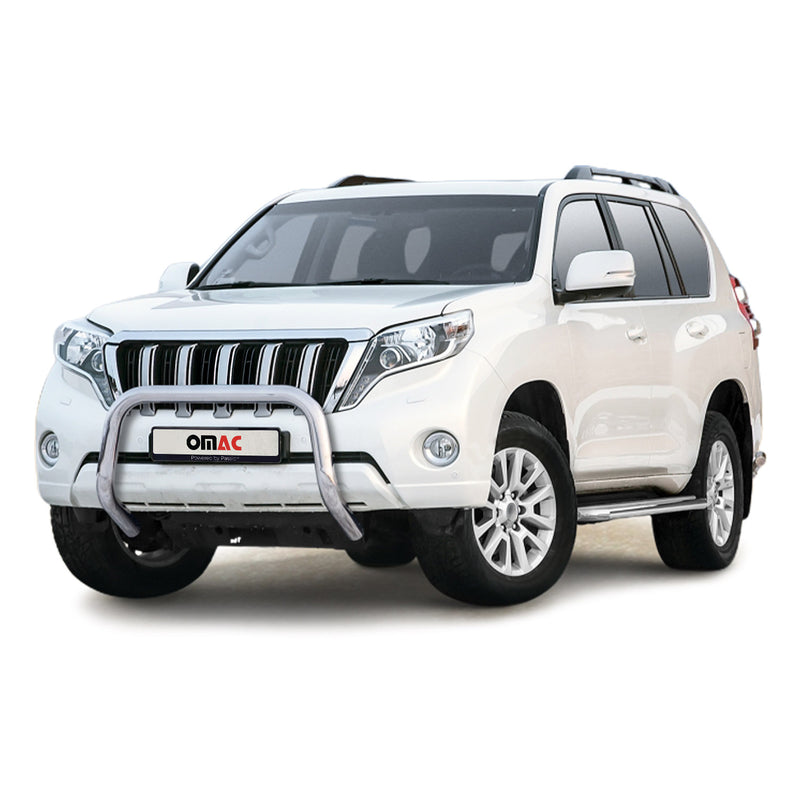 Stahl Frontbügel Frontschutzbügel für Toyota Land Cruiser 150 2013-17 ABE Silber