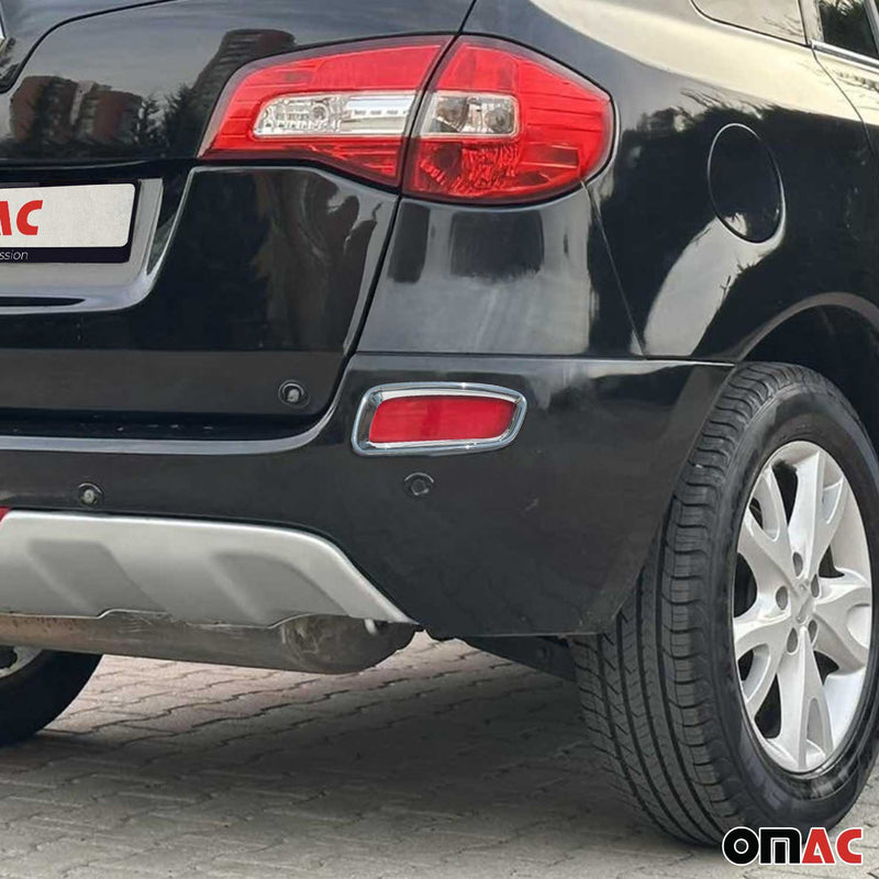 Nebelscheinwerfer Rahmen Umrandung für Renault KoleosHinten ab 2008 Chrom ABS 2x