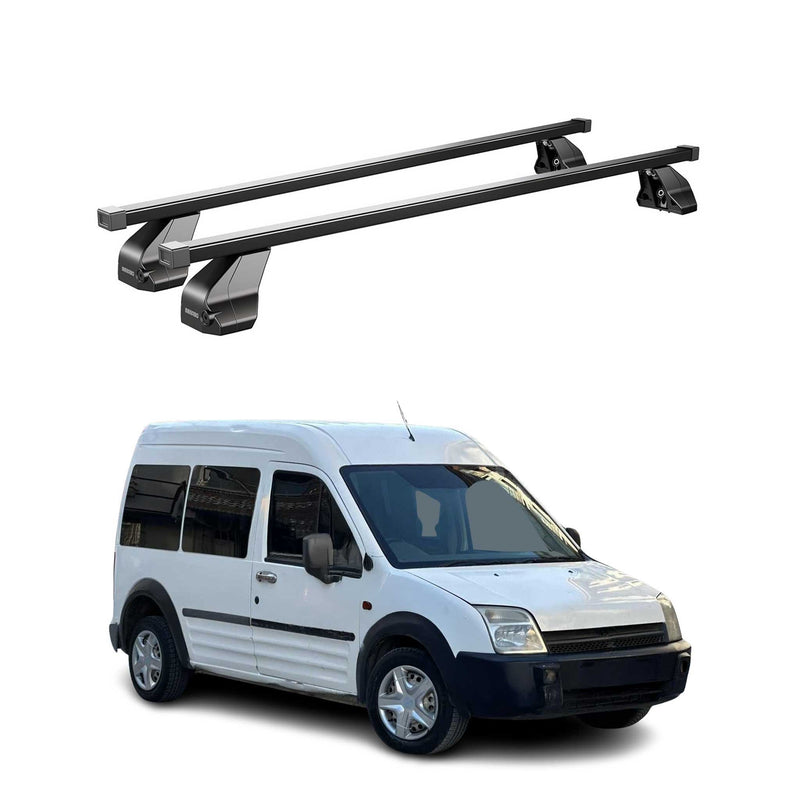 Menabo Dachträger Grundtäger für Ford Connect Transit 2002-2013 75kg Schwarz 2x