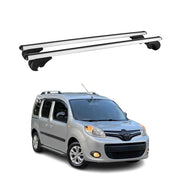 Dachträger Grundtäger für Renault Kangoo mk2 2007-2021 75kg Alu Silber 2 tlg