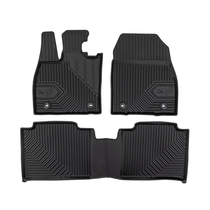 Fußmatten Gummimatten No.77 für Lexus RZ 2022-2025 TPE Gummi Schwarz 3 teile