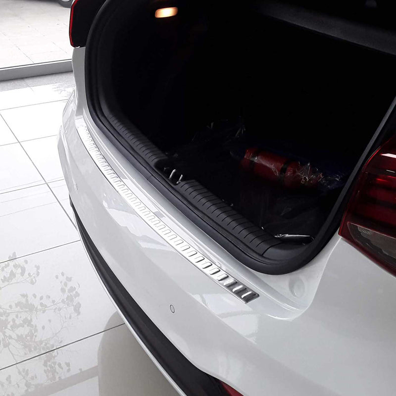 Ladekantenschutz Stoßstangenschutz für Hyundai i20 2018-2020 Edelstahl Gebürstet