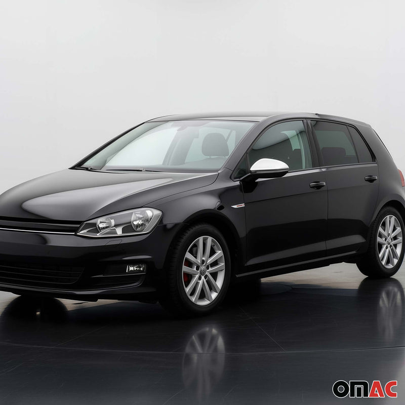 Spiegelkappen Spiegelabdeckung für VW Golf Sportsvan 2014-2019 Edelstahl Silber