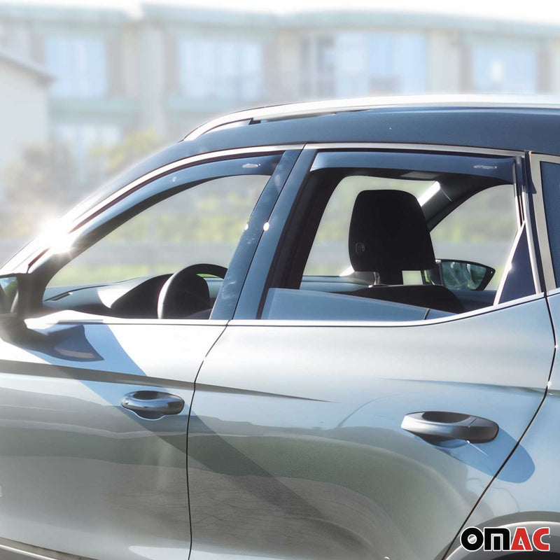 Windabweiser Regenabweiser für Seat Arona 2017-2025 Dunkel Acryl 4tlg