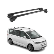 Dachträger Grundträger für VW Multivan T7 2022-2026 TÜV Aluminium Schwarz 2tlg