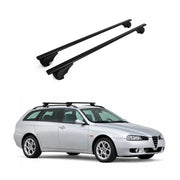Dachträger Grundträger für Alfa Romeo 156 Crosswagon 2004-2007 Stahl Schwarz 2x