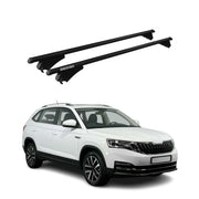Menabo Grundträger Dachträger für Skoda Kamiq 2019-2026 ABE Aluminium Schwarz 2x